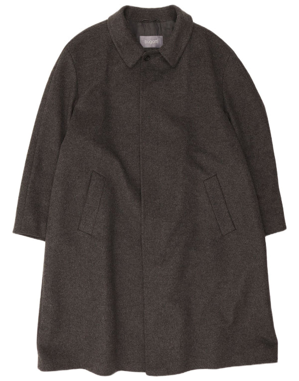 Sobretudo masculino Bugatti UK 42 XL lã cinza