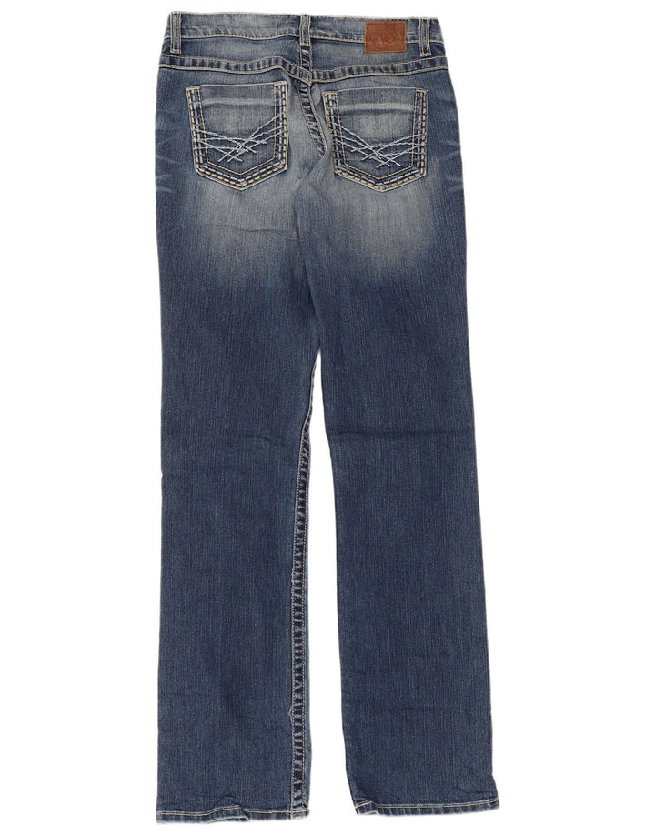 Calça jeans feminina BKE Bootcut W28 L33 algodão azul