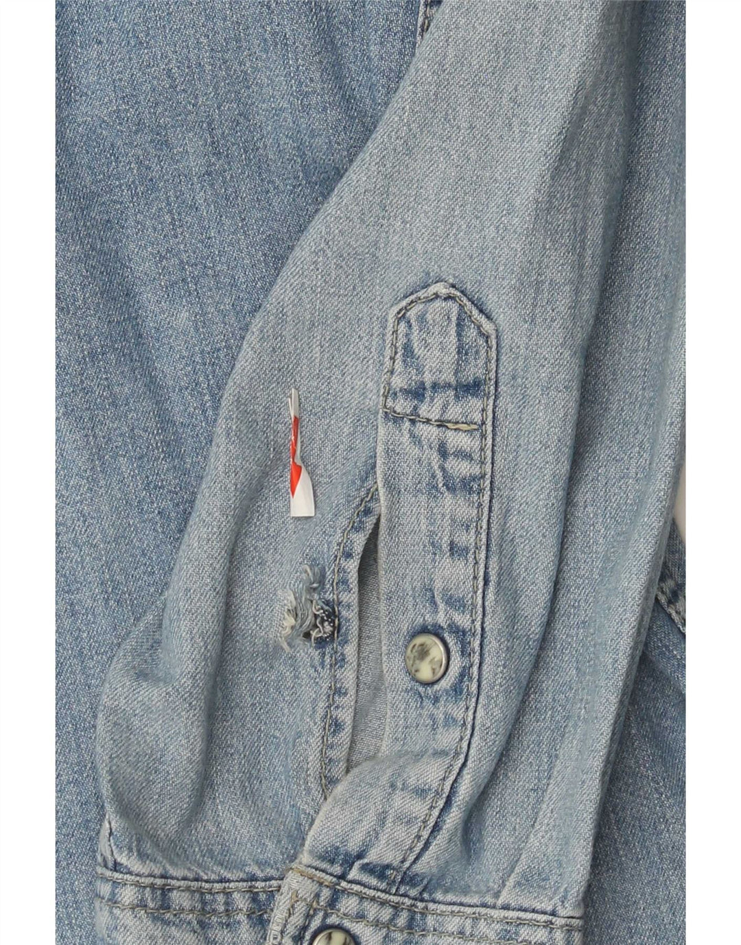 Camisa jeans masculina Wrangler 2XL algodão azul