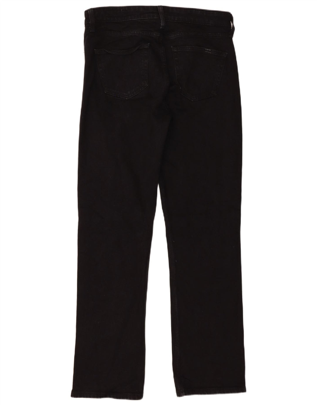 Calça jeans reta feminina Zara EU 40 médio W30 L32 preto