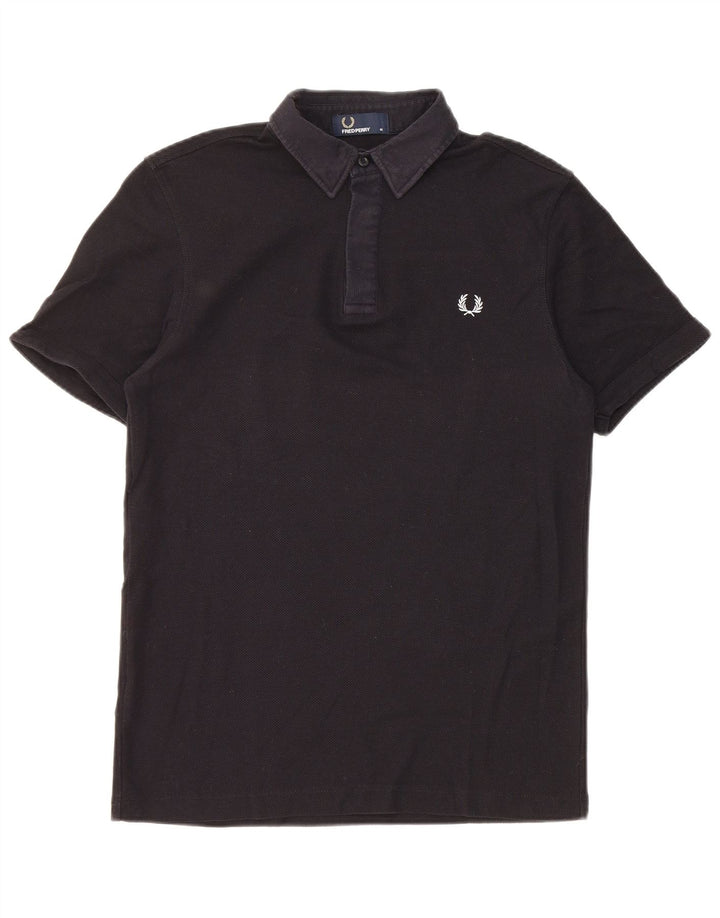 Camisa polo masculina Fred Perry médio algodão azul marinho