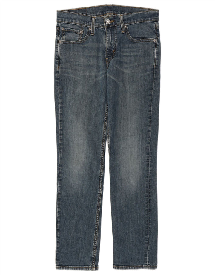 LEVI'S Feminino 511 Slim Jeans W29 L30 Azul Algodão