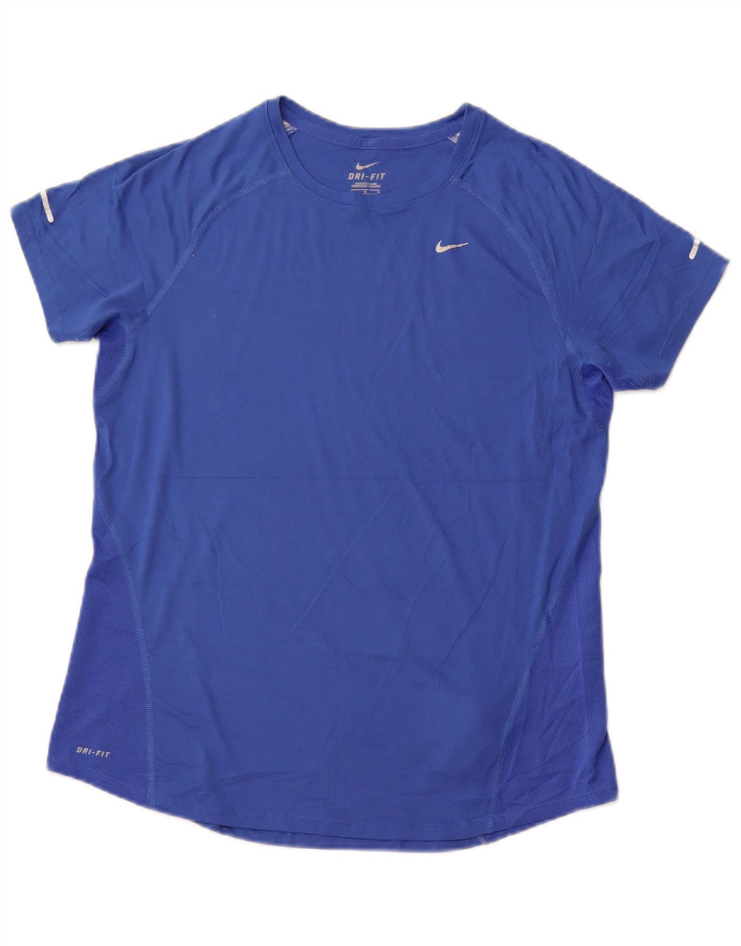 Camiseta feminina NIKE Dri Fit UK 16 grande azul poliéster