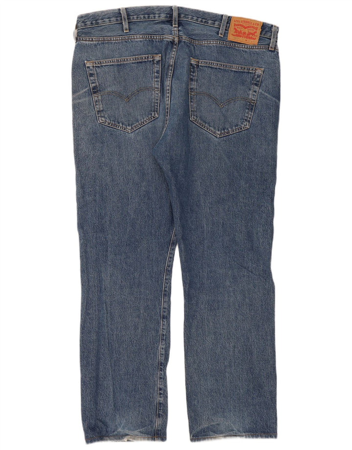 Levi's Masculino 501 Straight Jeans W40 L32 Azul Algodão