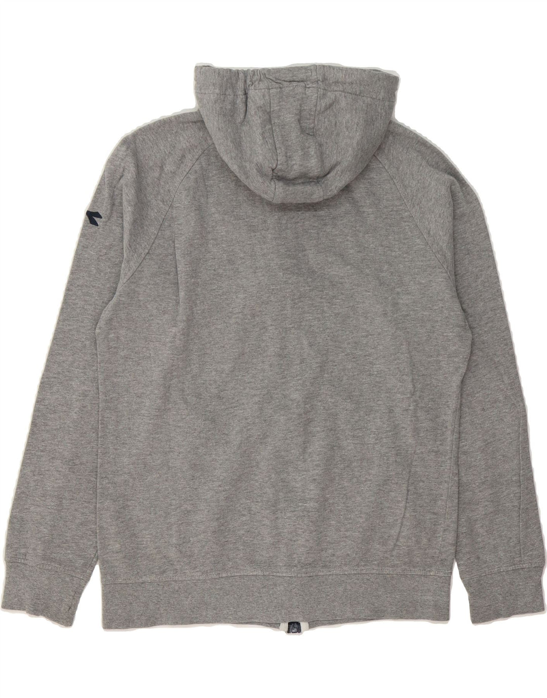 DIADORA Mens Zip Hoodie Sweater Small Grey Colourblock Cotton Vintage Diadora and Second-Hand Diadora from Messina Hembry 