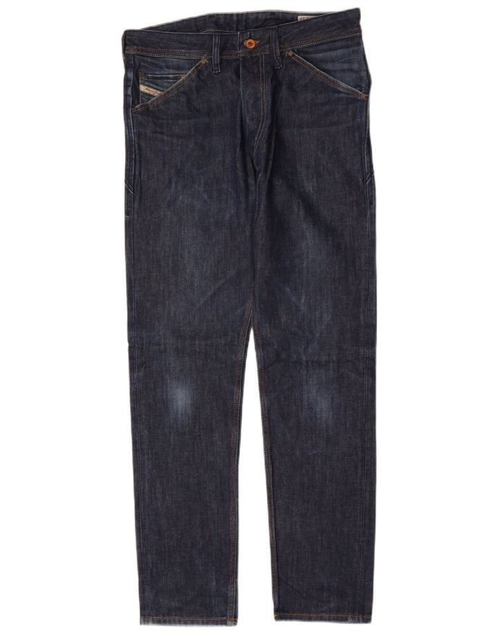 DIESEL Masculino Slim Jeans W30 L32 Azul Marinho Algodão