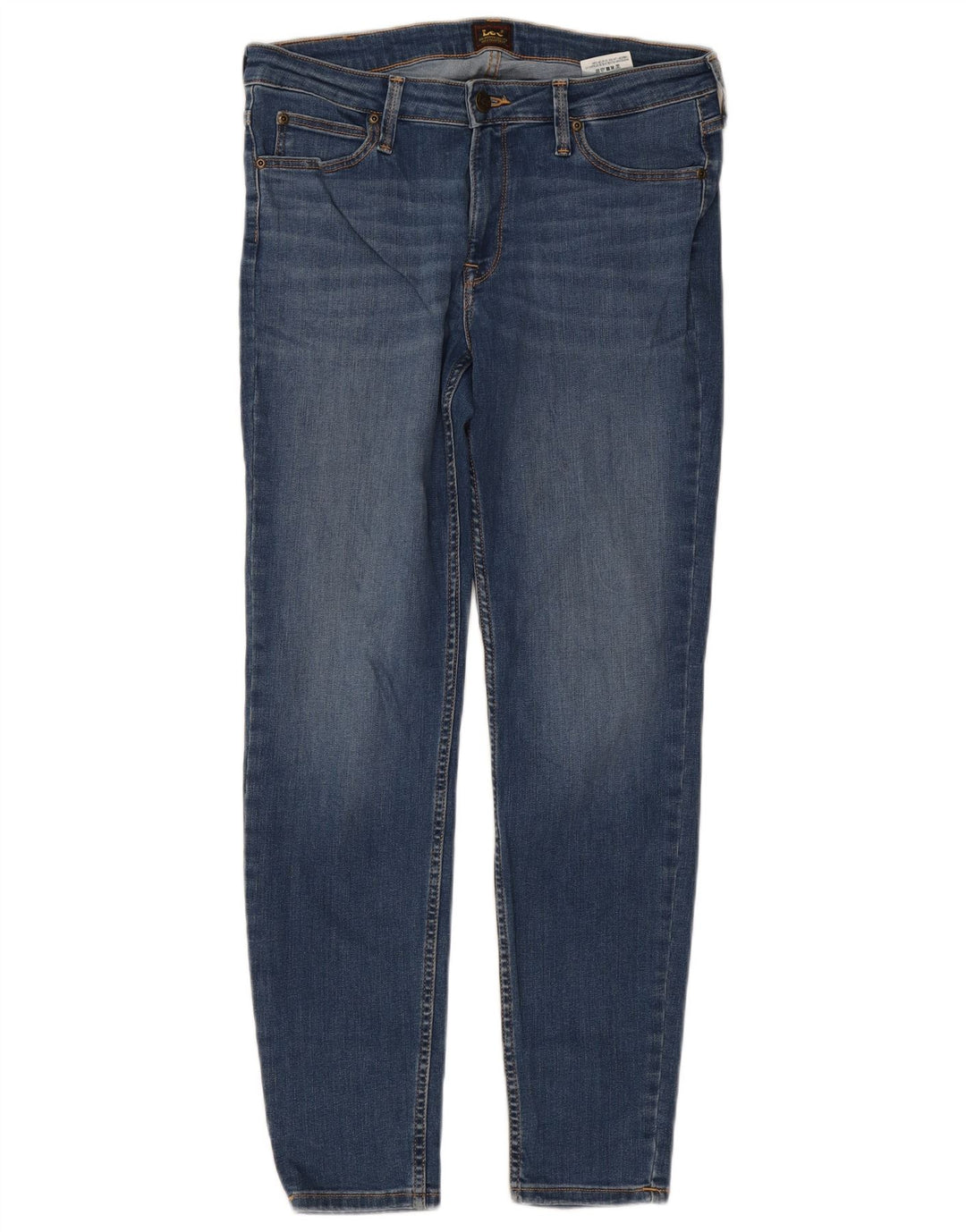 Lee Womens Scarlett Slim Jeans W31 L31 Azul Algodão