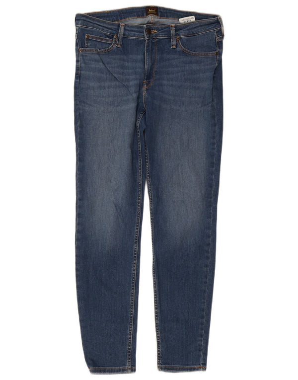 Lee Womens Scarlett Slim Jeans W31 L31 Azul Algodão