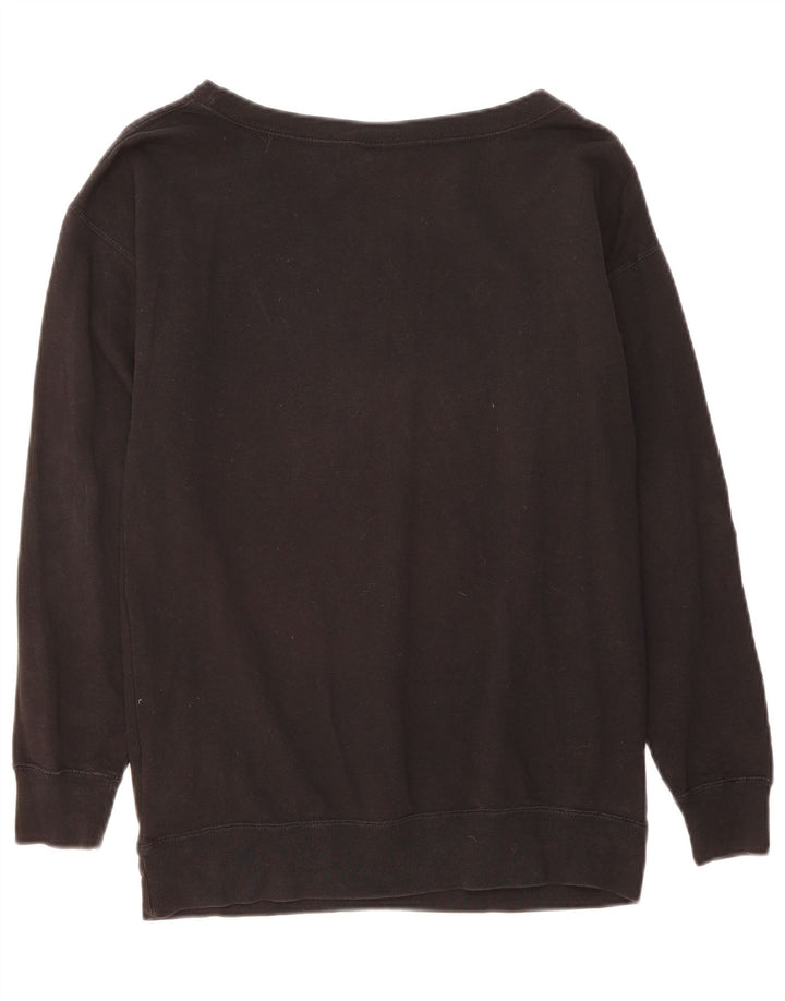 NIKE Mens Moletom Jumper Pequeno Algodão Preto