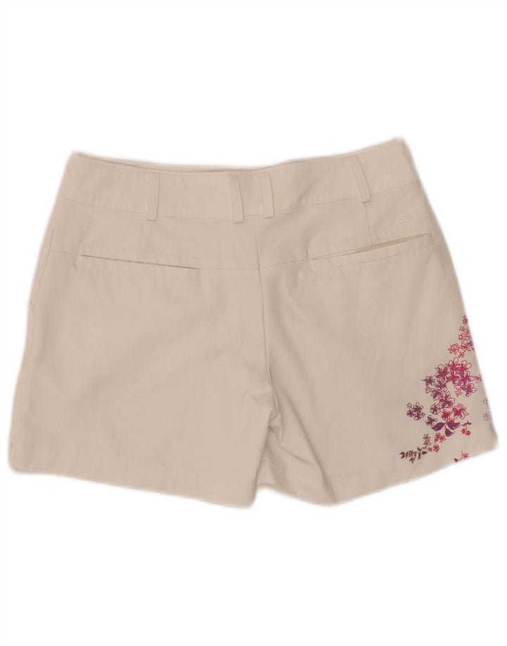 Shorts Nike Feminino Golf Graphic Chino Pequeno W28 Branco Floral Poliéster