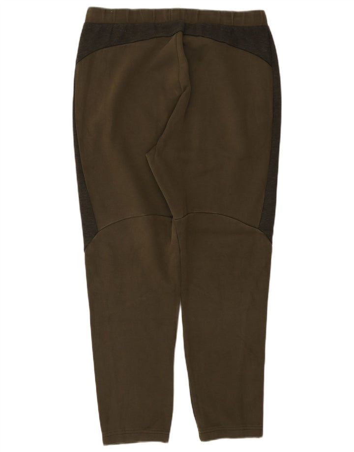 Calça de treino masculina Puma grande cáqui colorblock