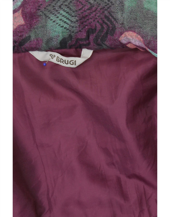 Jaqueta corta-vento masculina Brugi com padrão abstrato UK 42 XL multicolorida