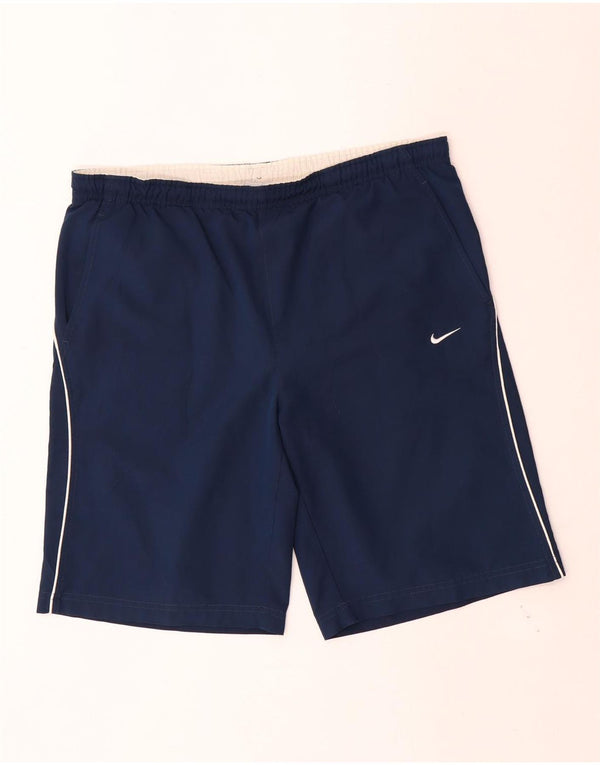 Shorts de natação masculino Nike pequeno azul marinho