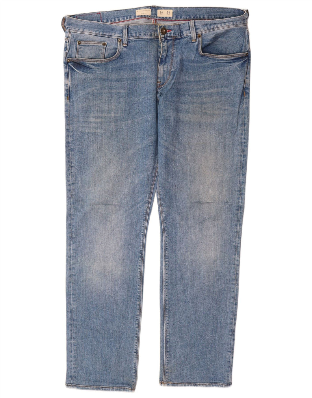 Tommy Hilfiger Masculino Bleecker Slim Jeans W36 L30 Azul Algodão