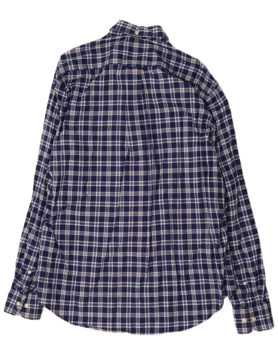 Gant Camisa masculina Madison Regular Fit grande algodão xadrez azul marinho