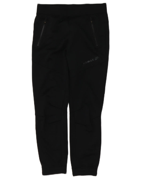 Nike Womens Graphic Tracksuit Calças Joggers UK 14 Grande Poliéster Preto
