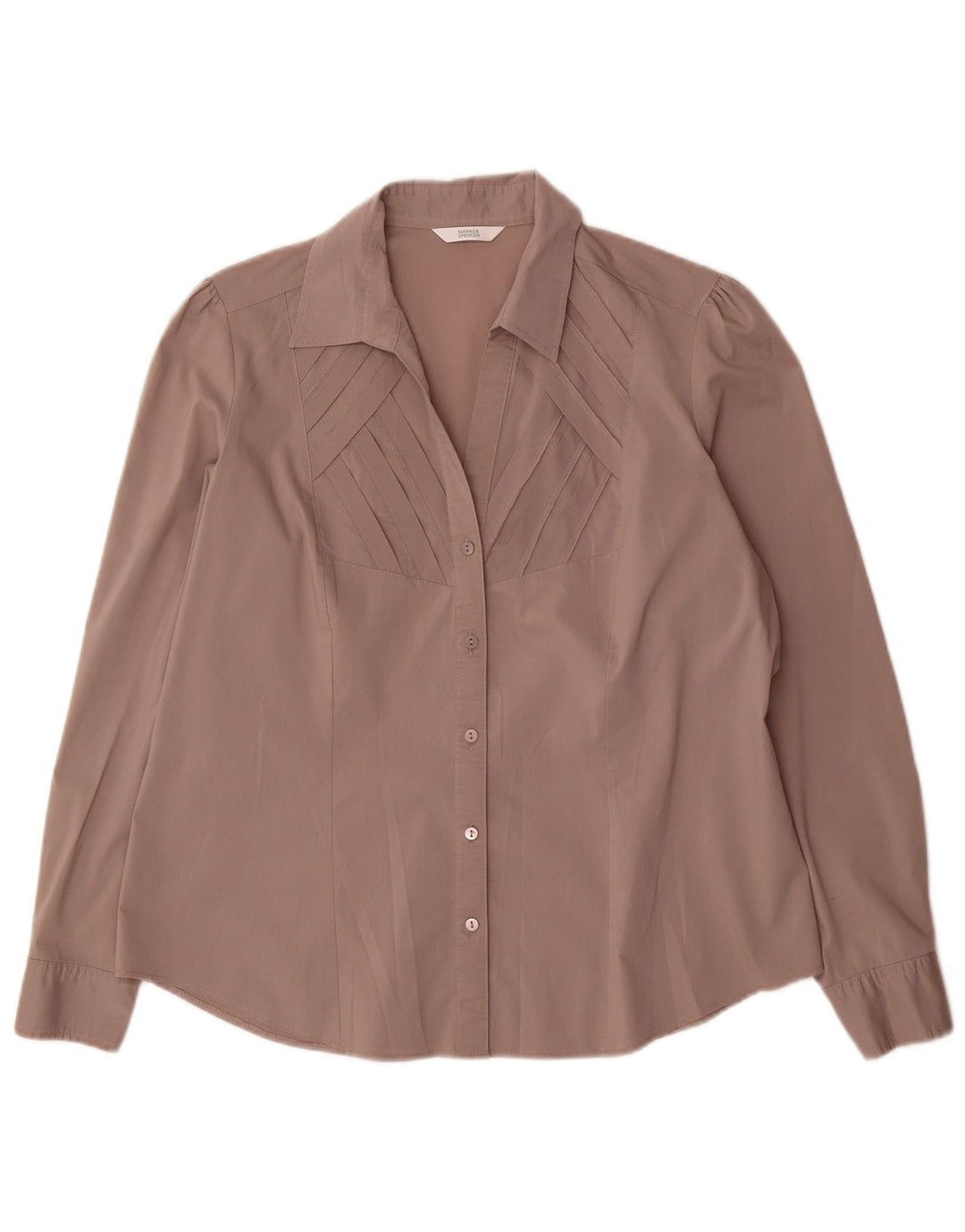 Blusa feminina Marks & Spencer UK 18 XL algodão cinza