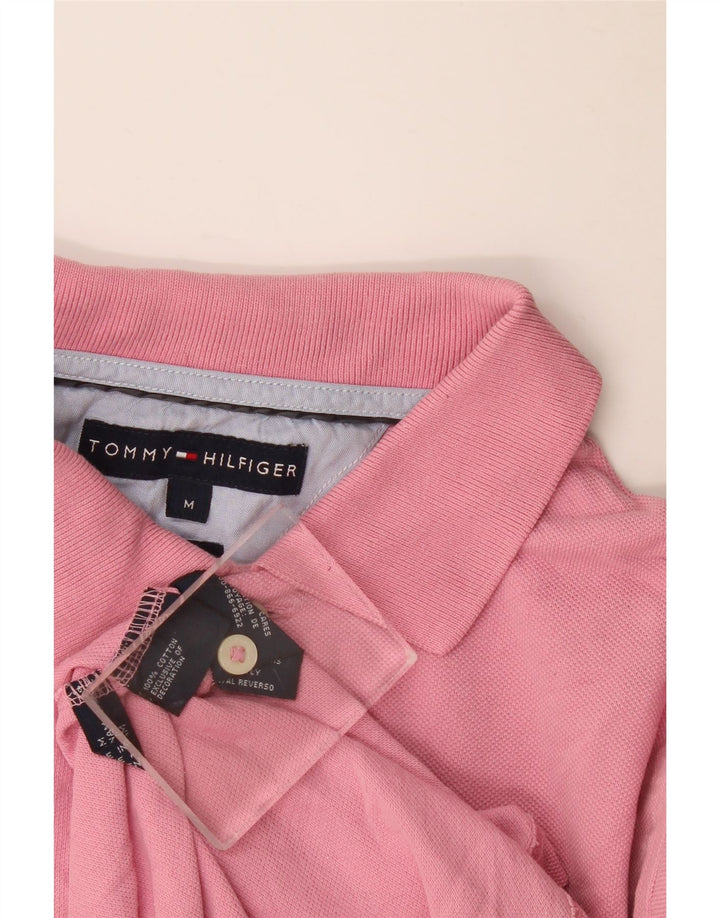 Camisa polo masculina Tommy Hilfiger médio algodão rosa