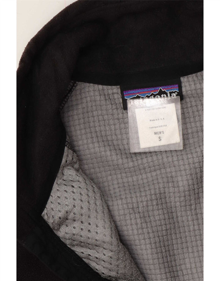 Jaqueta de lã masculina Patagonia UK 36 poliéster cinza pequeno