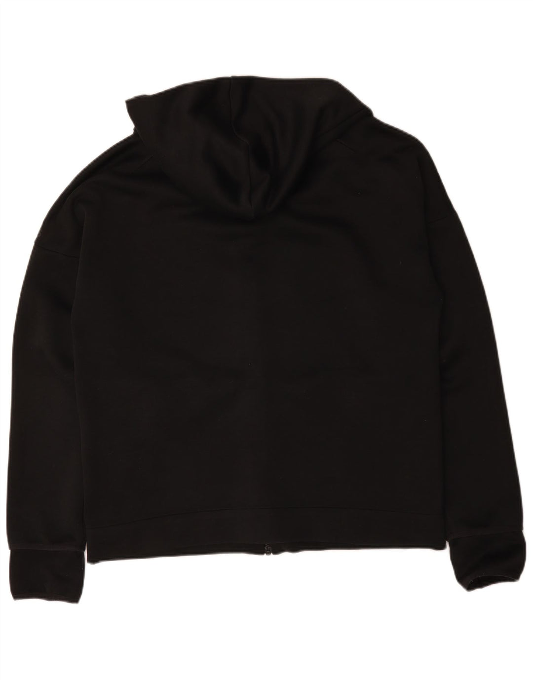 Suéter Adidas Masculino Zip com Capuz Grande Poliéster Preto