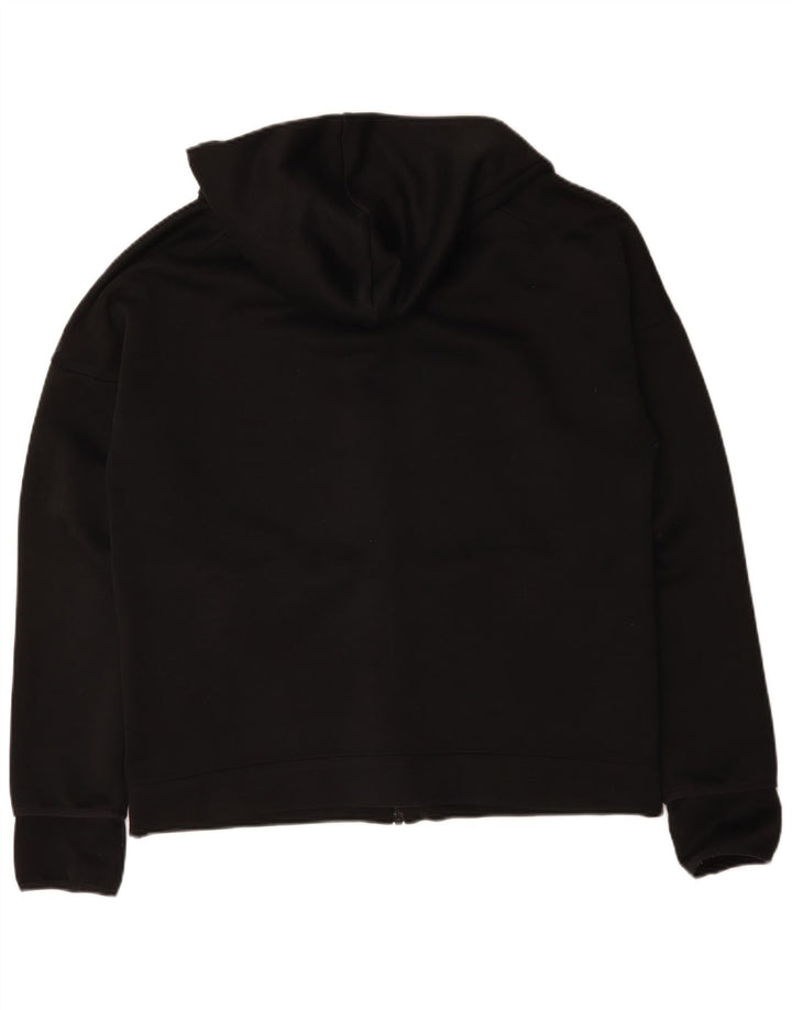 Suéter Adidas Masculino Zip com Capuz Grande Poliéster Preto