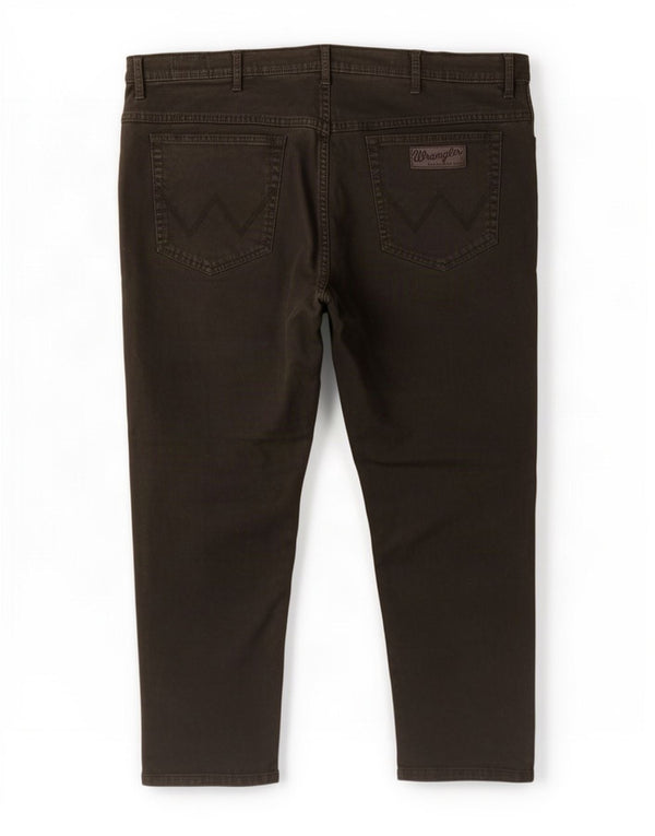 Wrangler Mens Texas Stretch Calças Cortadas W44 L26 Algodão Preto