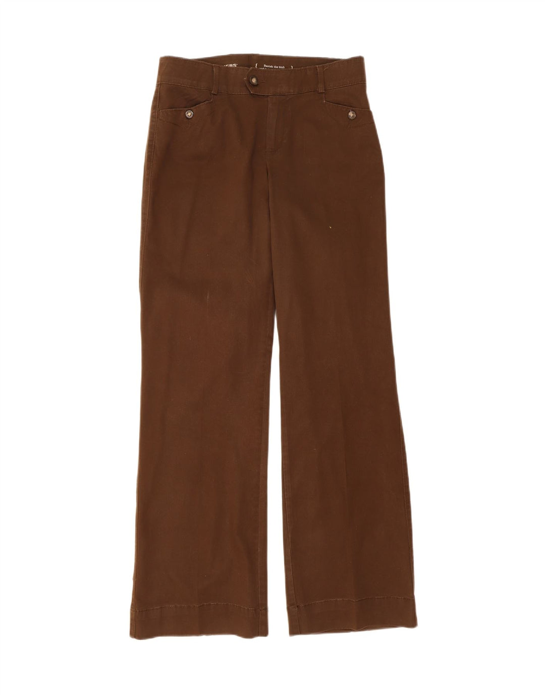 DOCKERS Womens Straight Suit Trousers US 8 Medium W32 L32 Brown Cotton Vintage Dockers and Second-Hand Dockers from Messina Hembry 
