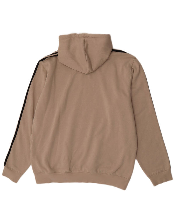 Adidas Mens Hoodie Jumper XL Algodão Bege