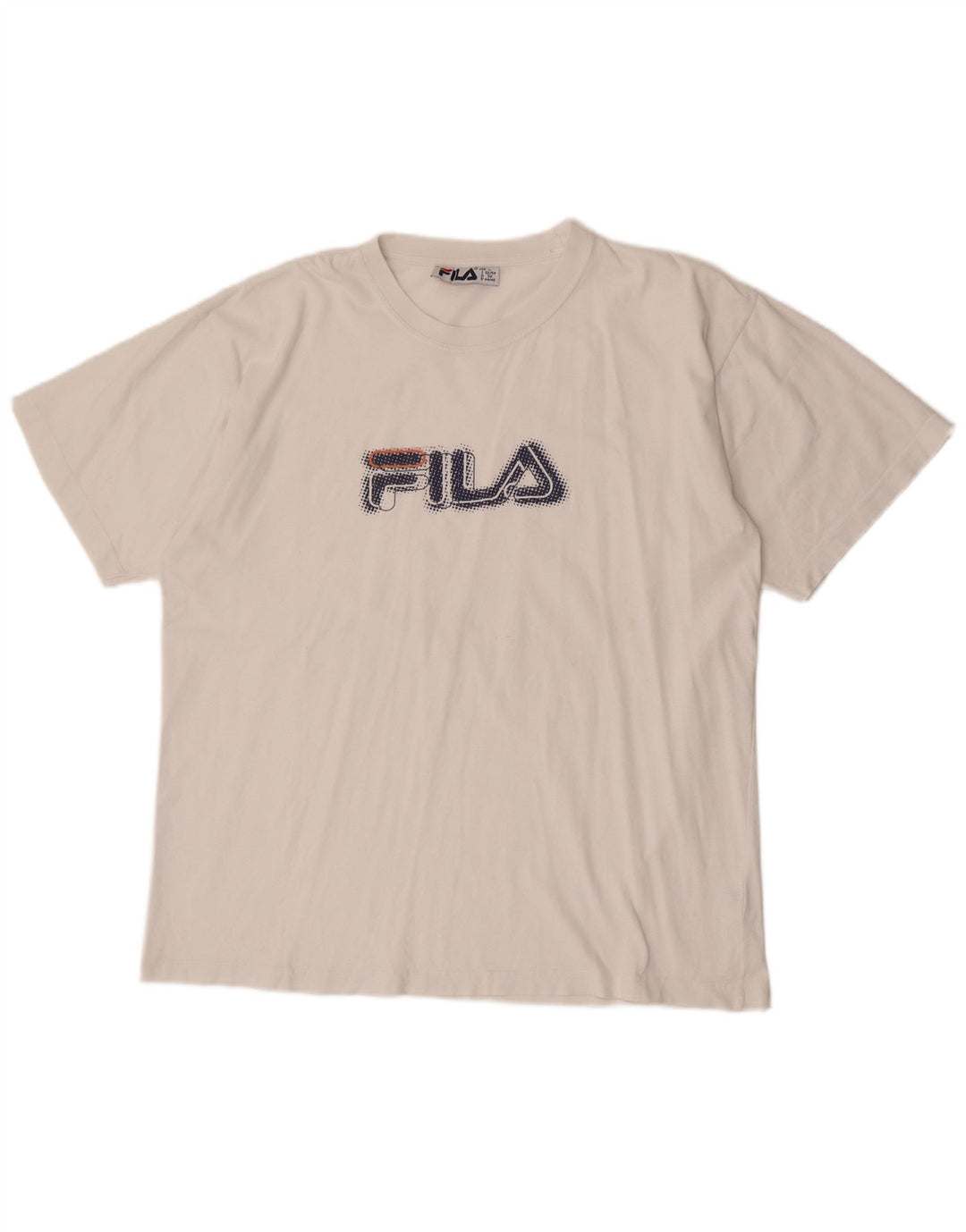 Fila Mens Graphic T-Shirt Top Grande Branco