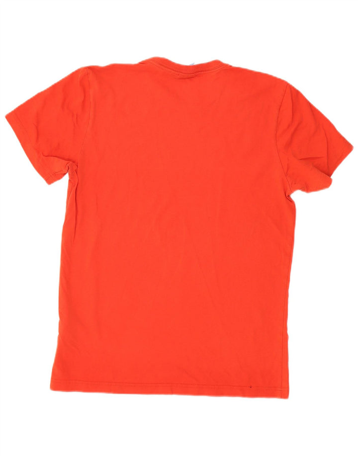 Adidas Mens Graphic T-Shirt Top Médio Algodão Vermelho