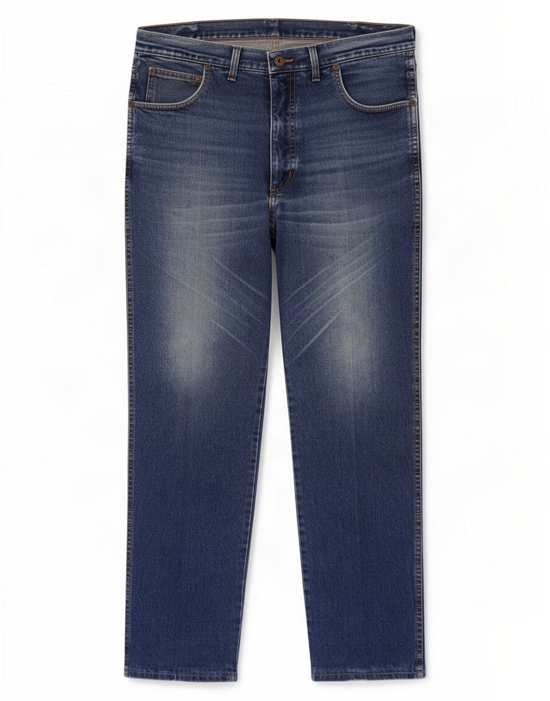 Wrangler Masculino Ohio Straight Jeans W38 L32 Azul Algodão