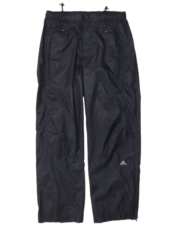 Calça impermeável masculina Adidas média azul marinho poliéster
