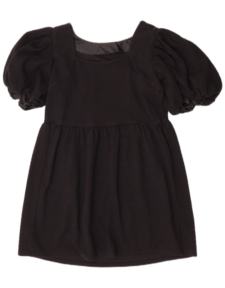 Mini vestido básico feminino Topshop UK 12 poliéster preto médio