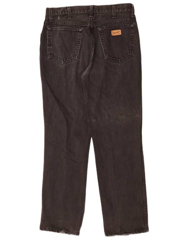 Calça jeans reta masculina WRANGLER Comfort Fit W33 L30 algodão preto
