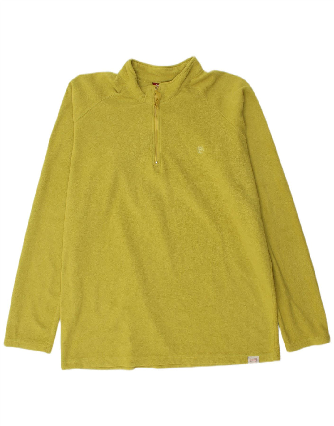 Carrera Masculino Zip Neck Fleece Jumper 2XL Verde Poliéster