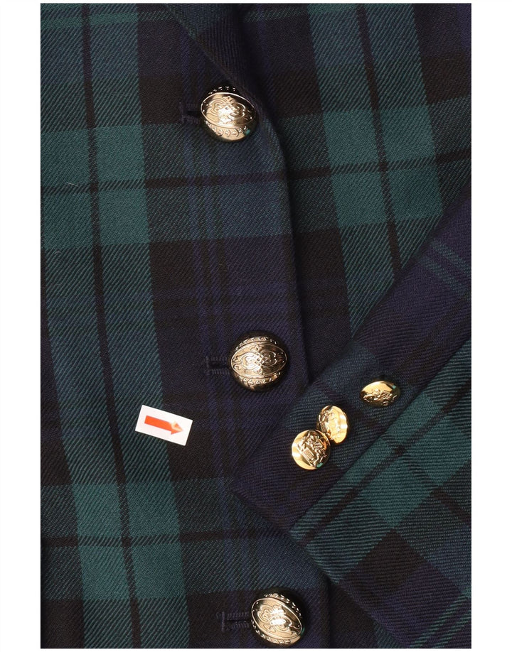 Jaqueta blazer feminina LUISA SPAGNOLI IT 46 grande xadrez verde clássico