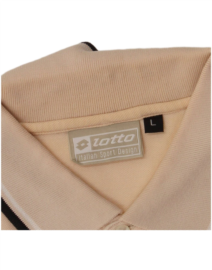 Camisa polo masculina Lotto grande rosa