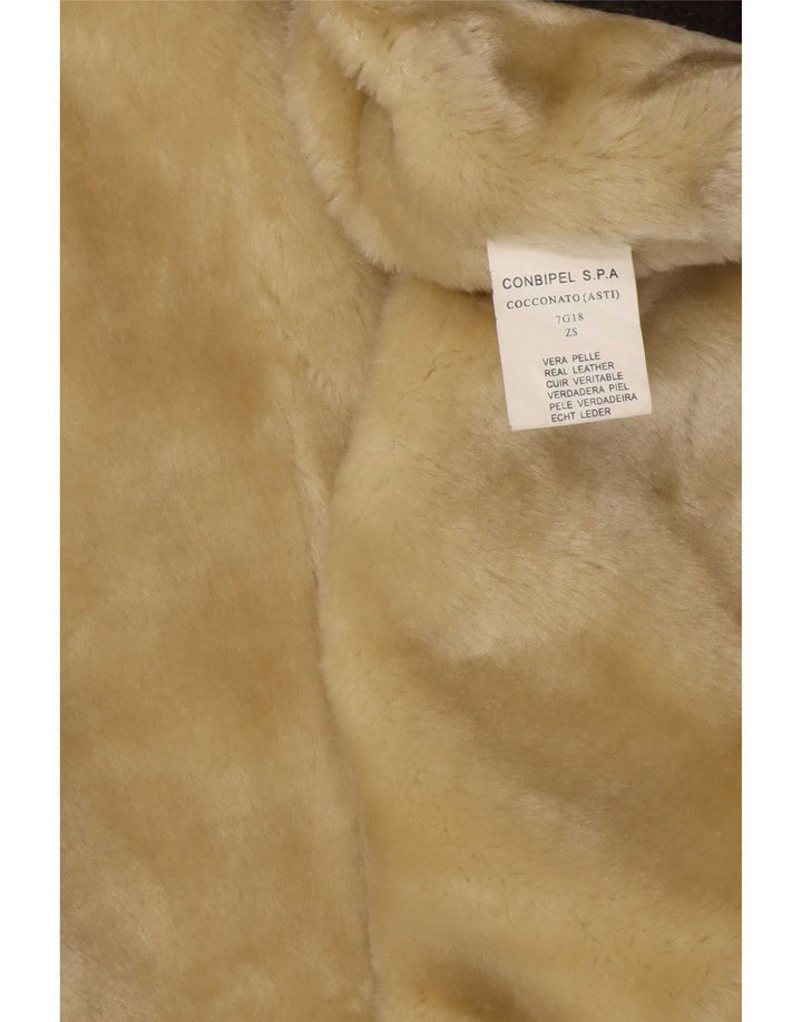 Jaqueta masculina de couro sherpa Conbipel IT 50 grande couro marrom