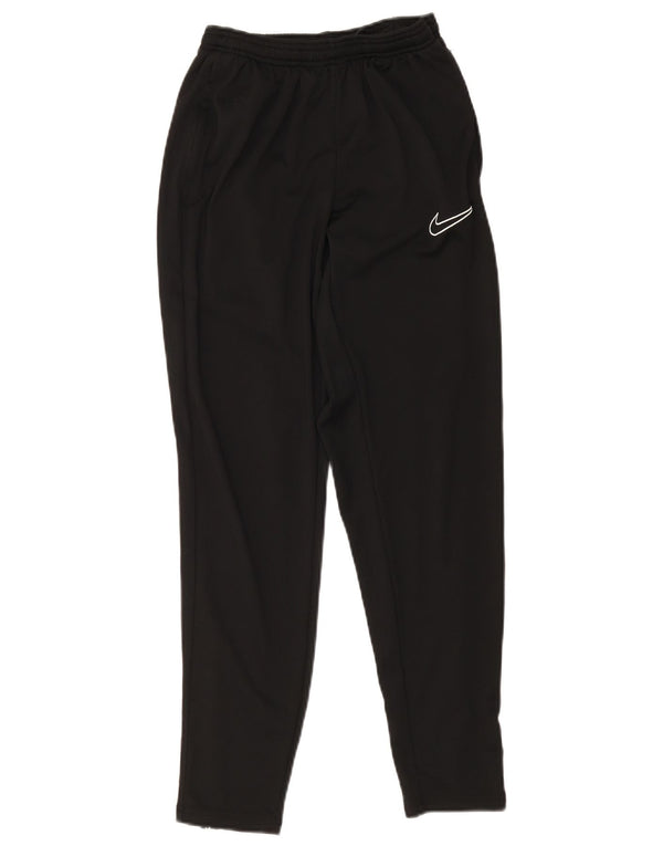 Nike Womens Dri Fit Calças de treino UK 12 Medium Black