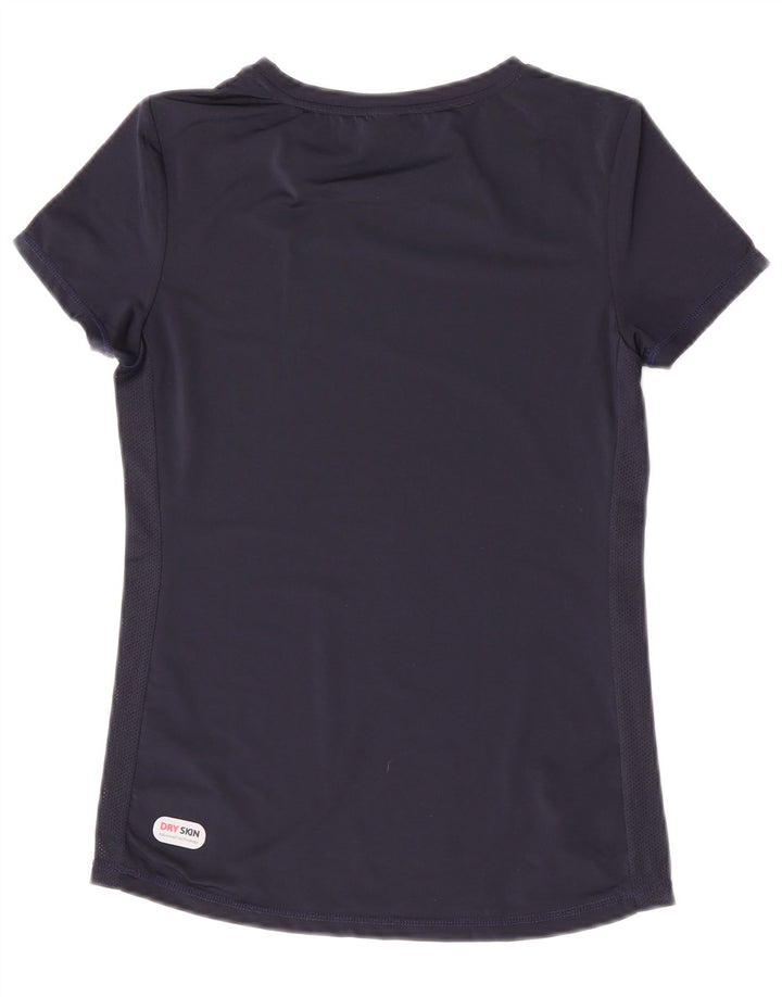 Camiseta feminina gráfica Arena UK 10 pequena azul marinho poliéster