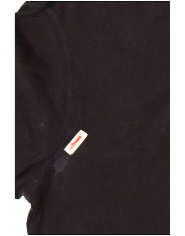 Camiseta Nike masculina gráfica Top médio algodão preto