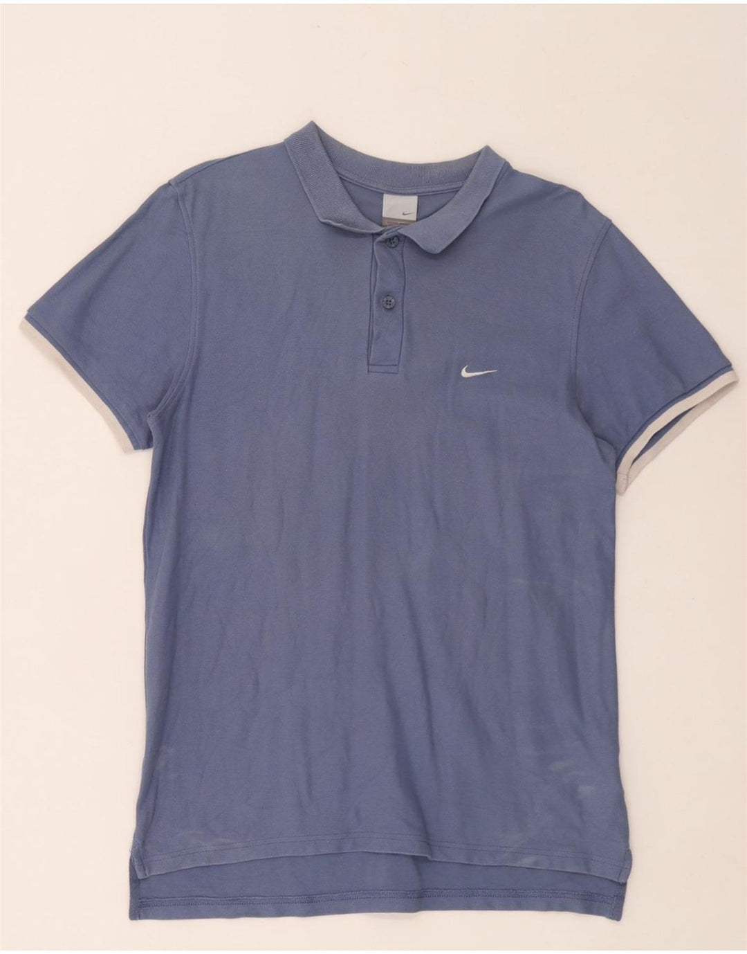 Camisa polo masculina Nike grande algodão azul