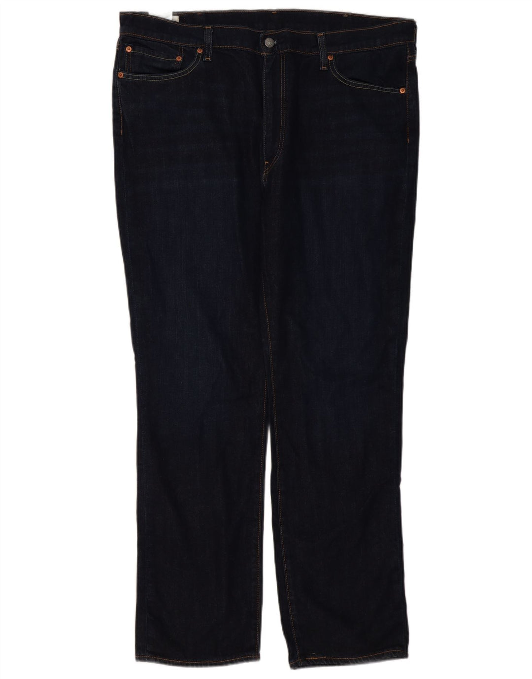 Levi's Masculino 514 Straight Jeans W40 L32 Azul Marinho Algodão