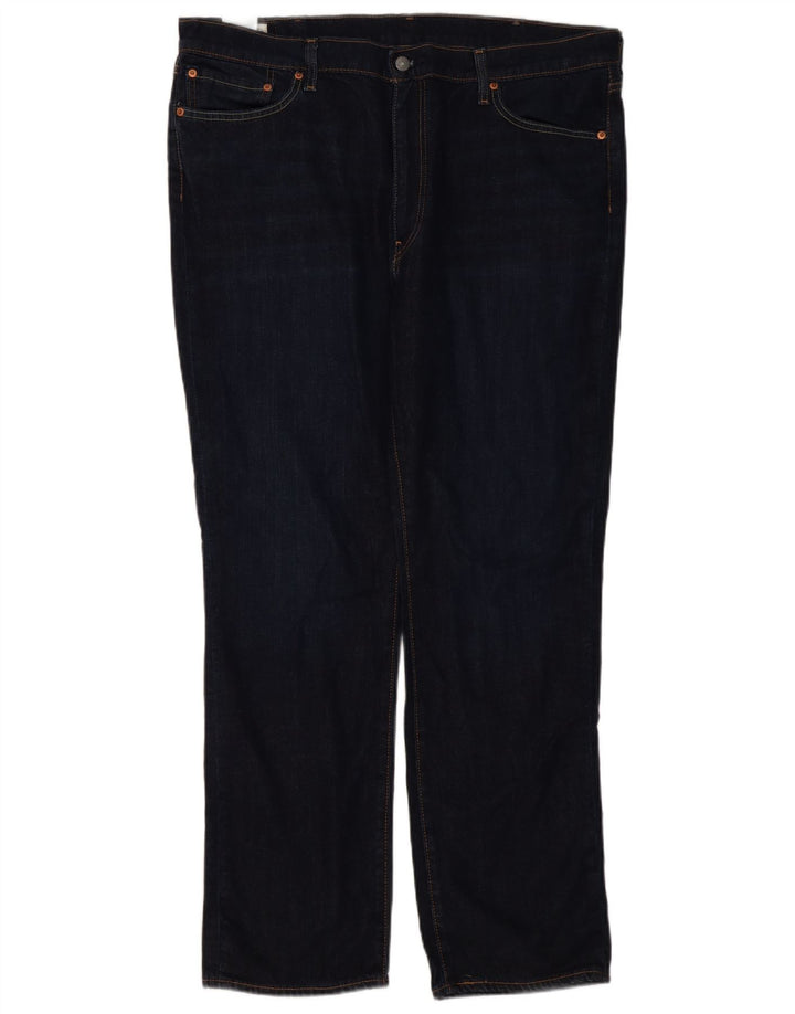 Levi's Masculino 514 Straight Jeans W40 L32 Azul Marinho Algodão