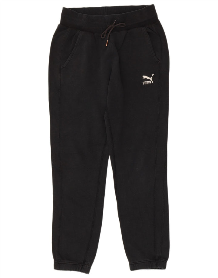 Calça de treino masculina PUMA joggers pequeno algodão preto