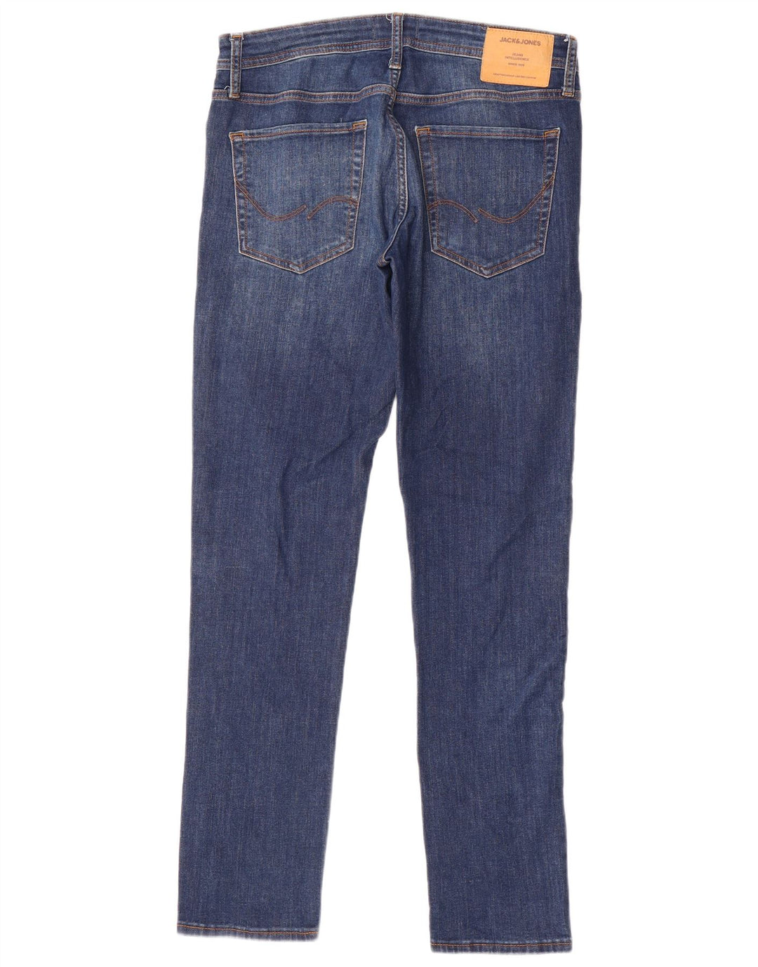 Jack & Jones Mens Slim Jeans W32 L32 Azul Algodão