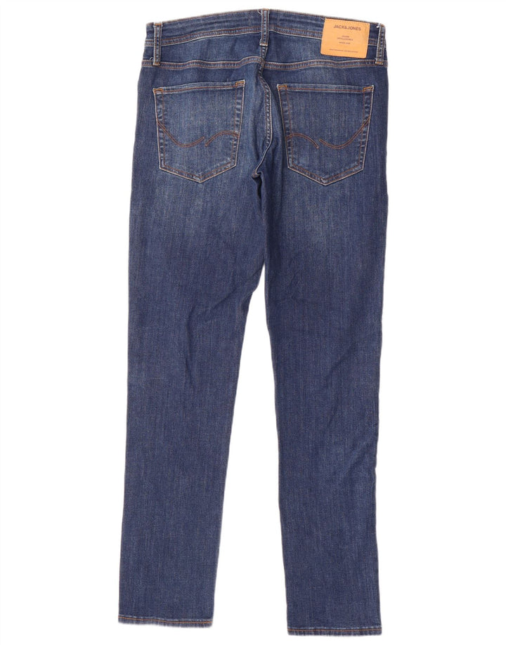 Jack & Jones Mens Slim Jeans W32 L32 Azul Algodão