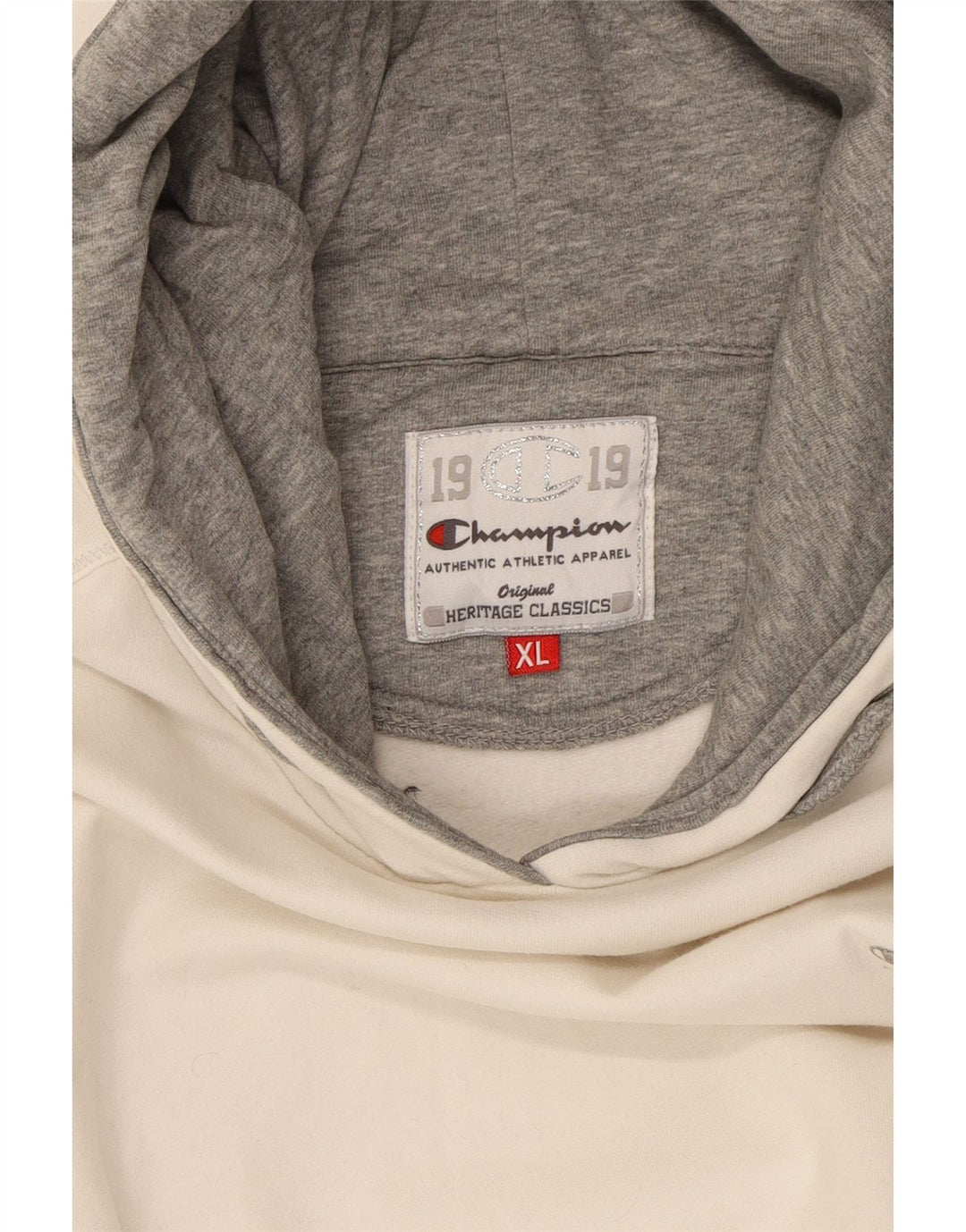 CHAMPION Suéter com capuz feminino Heritage Classics UK 18 XL branco