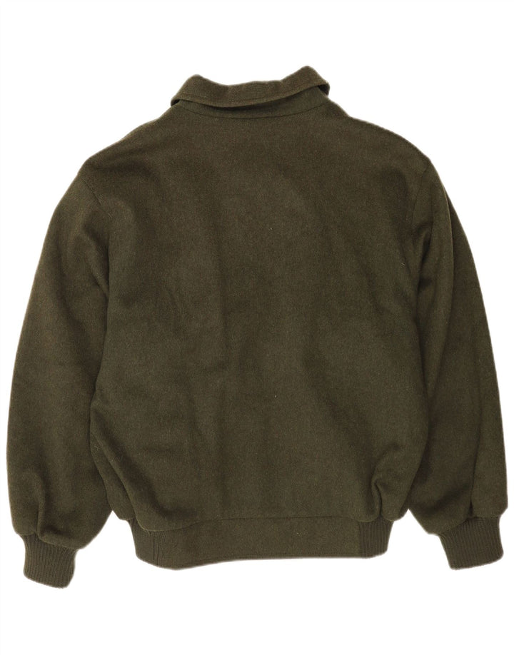 Jaqueta corta-vento masculina Steinbock Bomber EU 52 XL lã verde