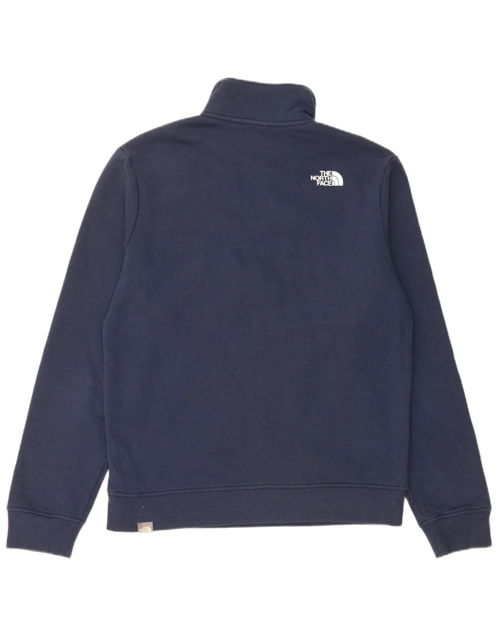 THE NORTH FACE moletom gráfico masculino jumper médio azul marinho colorblock
